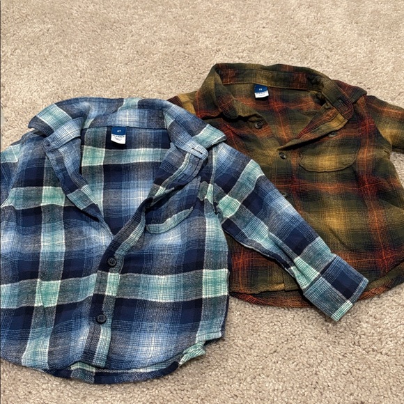 Other - Plaid Button-Up Shirts for Kids
